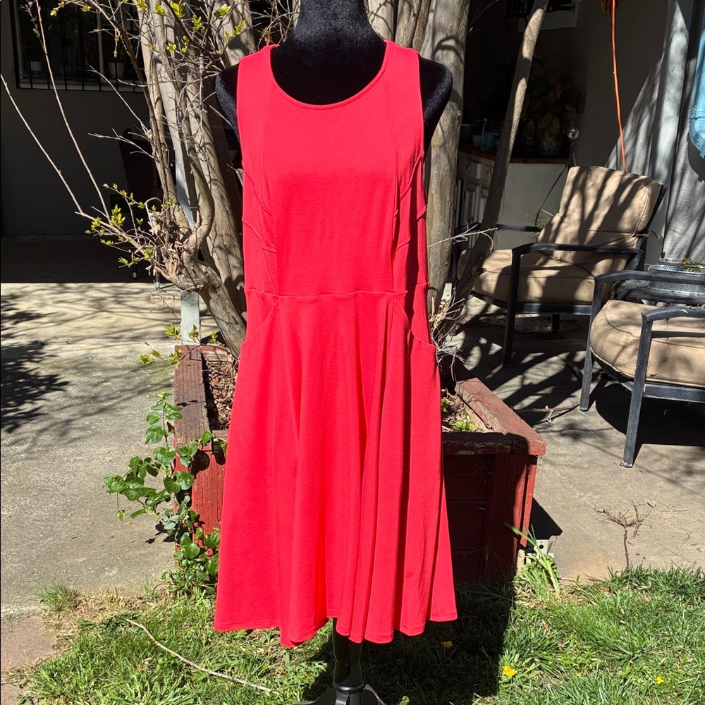 torrid Bright Red Sleeveless Midi Dress